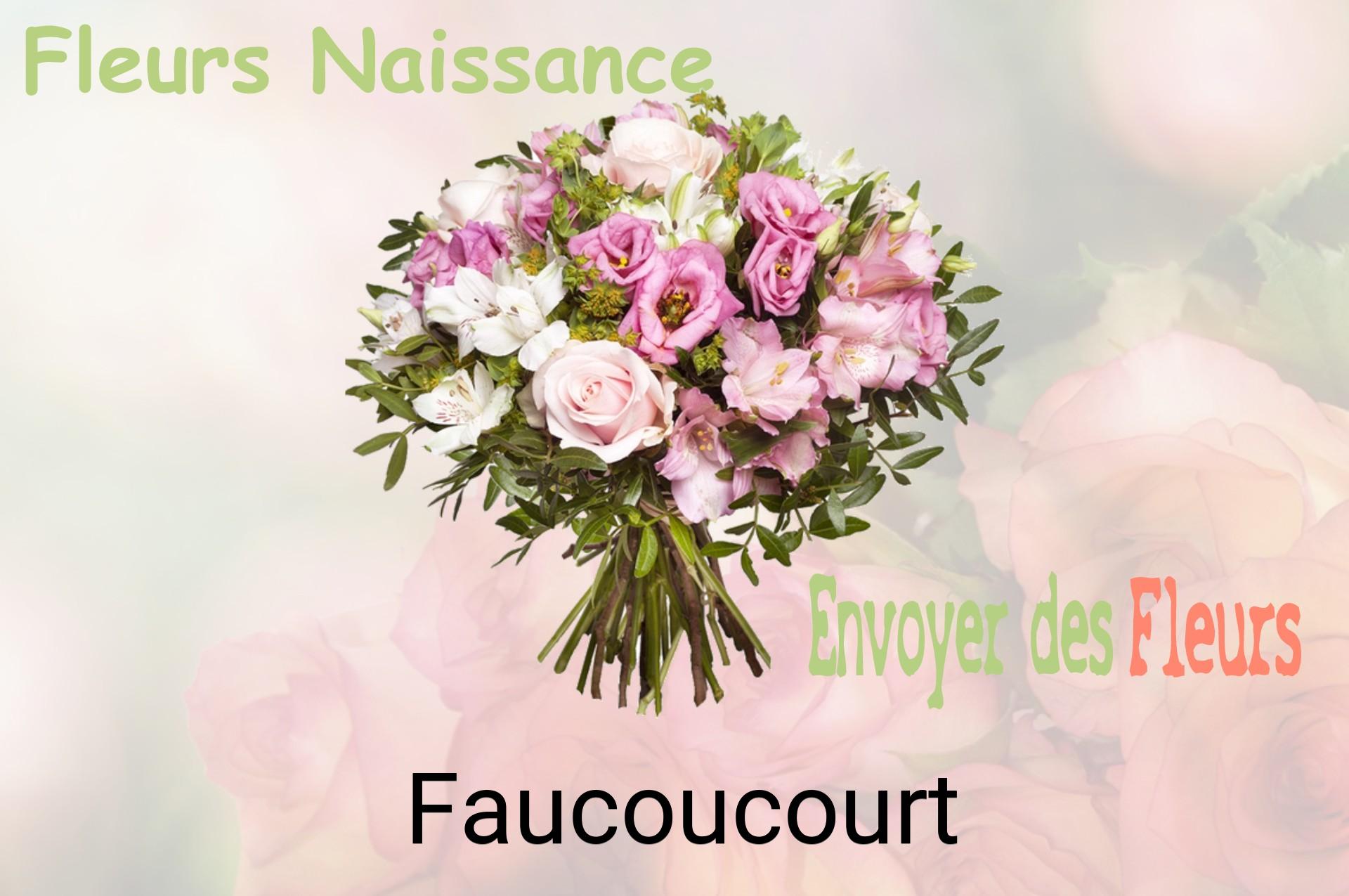 Bouquet de fleurs de naissance livré à Faucoucourt